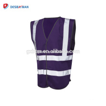 Reflektierende Sicherheitsweste des Flughafens 100% Polyester blaue Sicherheitsweste des Flughafens